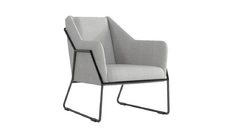 Fotel z metalowymi nogami tapicorwany - 2.jpg
