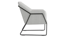 Fotel z metalowymi nogami tapicorwany - 3.jpg